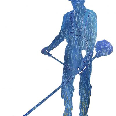 Art Centre Worker Using a Whipper Snipper